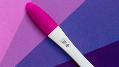 Pregnancy test single blue line